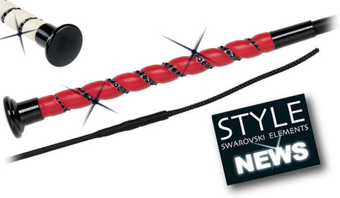 Fleck Swarovski Elements Dressage Whip, TRUSTORI