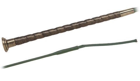 Fleck - Mandarine leather grip . Dressage - Whip