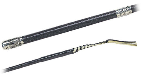 %%%Fleck - Braided Leather w/ Antique Ferrules  - Whip%%%, TRUSTORI