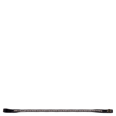 BR Browband Atlas Curved w/ Glass Crystals & Studs, TRUSTORI