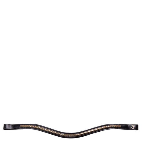 BR Browband Curved Hindu Kush w/ Lacquered Round Studs, TRUSTORI