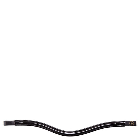 BR Browband Cascades Curved, Round-Raised & Patent Leather, TRUSTORI