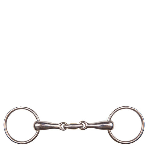 BR Loose Ring Snaffle Bit Double Jointed, TRUSTORI