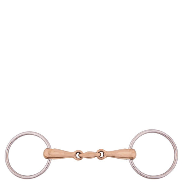 BR Loose Ring Snaffle Bit Double Jointed, TRUSTORI