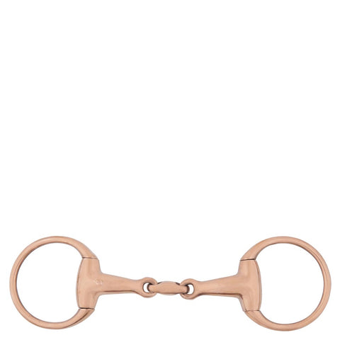 BR Equestrian Double Jointed Eggbutt Snaffle Bit 18mm