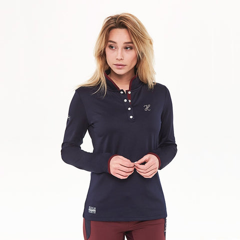 Harcour Adele Long Sleeve Polo - Women's