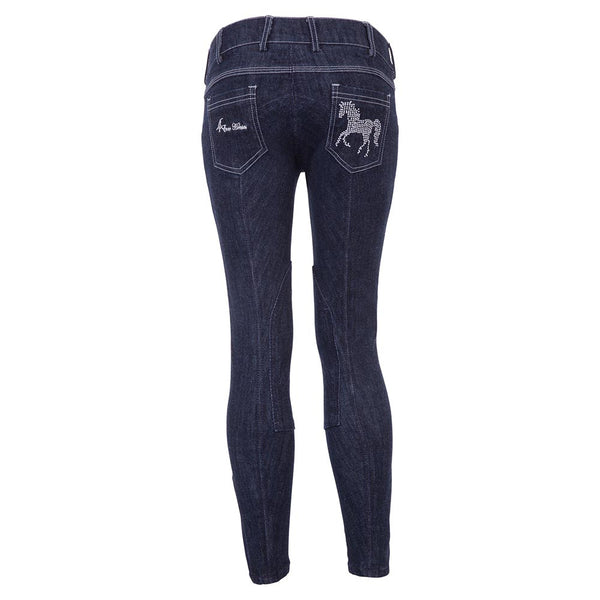 BR 4 Ever Horses 'Panama City' Jean Riding Breeches - Knee Patch - Child, TRUSTORI