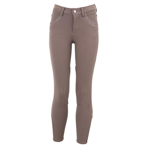 BR 4 Ever Horses - 'Orange' Riding Breeches . Knee Patch - Child