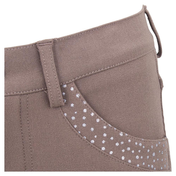 BR 4 Ever Horses - 'Orange' Riding Breeches . Knee Patch - Child