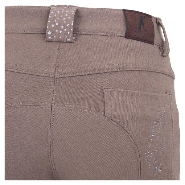 BR 4 Ever Horses - 'Orange' Riding Breeches . Knee Patch - Child