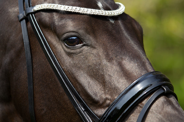 Premiera Athena Bridle - Black/Silver