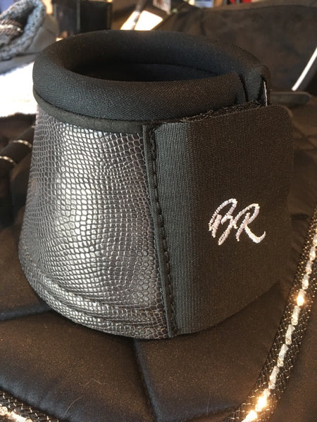 BR Equestrian Pro Max Over Reach Boots Reptile