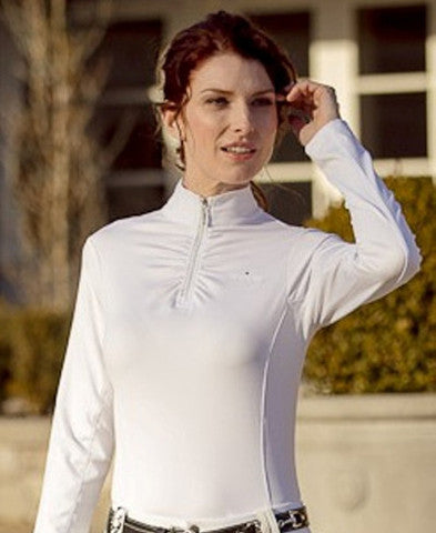 ARISTA Qtr. Zip Sunblocker w. Ruching L/S - Ladies, TRUSTORI