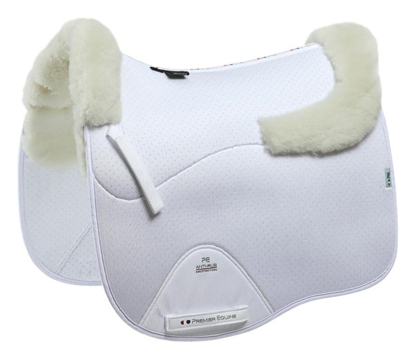 Premier Equine - Shockproof Wool European Saddle Pad - Dressage Square