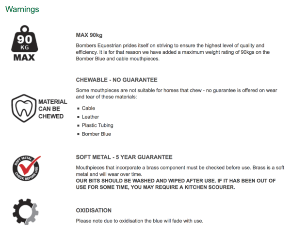 Bombers Bits Eggbutt Elliptical 38 | Sweet Iron Blue Bit