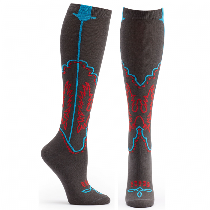 Ozone Cowboy Boots Knee high Socks TRUSTORI