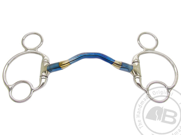 Bombers Bits Eggbutt 2½ Ring Happy Tongue | Sweet Iron Blue Bit