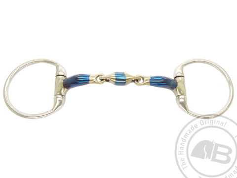 Bombers Bits Eggbutt Elliptical 38 | Sweet Iron Blue Bit