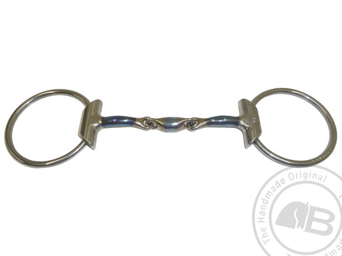 Bombers Bits Eggbutt Loose Ring Elliptical Dressage | Sweet Iron Blue Bit