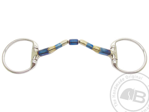 Bombers Bits Eggbutt Ported Barrel | Sweet Iron Blue Bit