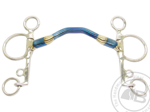 Bombers Bits Pelham 55 Happy Tongue | Sweet Iron Blue Bit