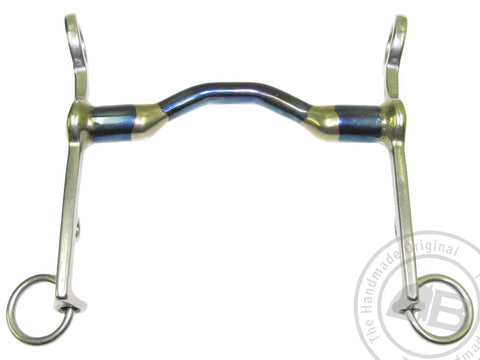 Bombers Bits Weymouth 55 Happy Tongue Straight | Sweet Iron Blue Bit