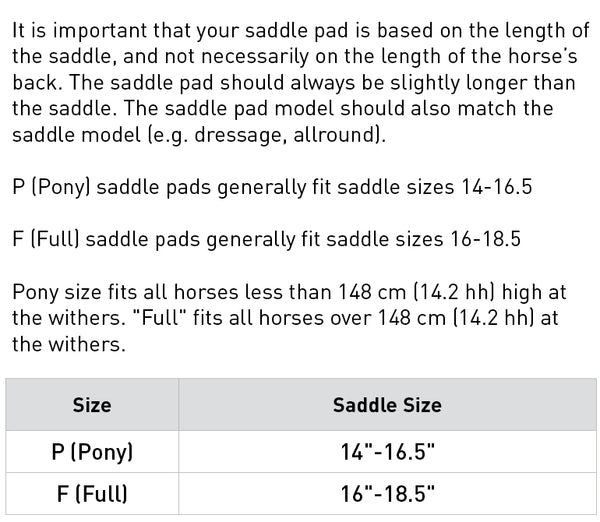 Horze Amalfi Saddle Pad - Dressage